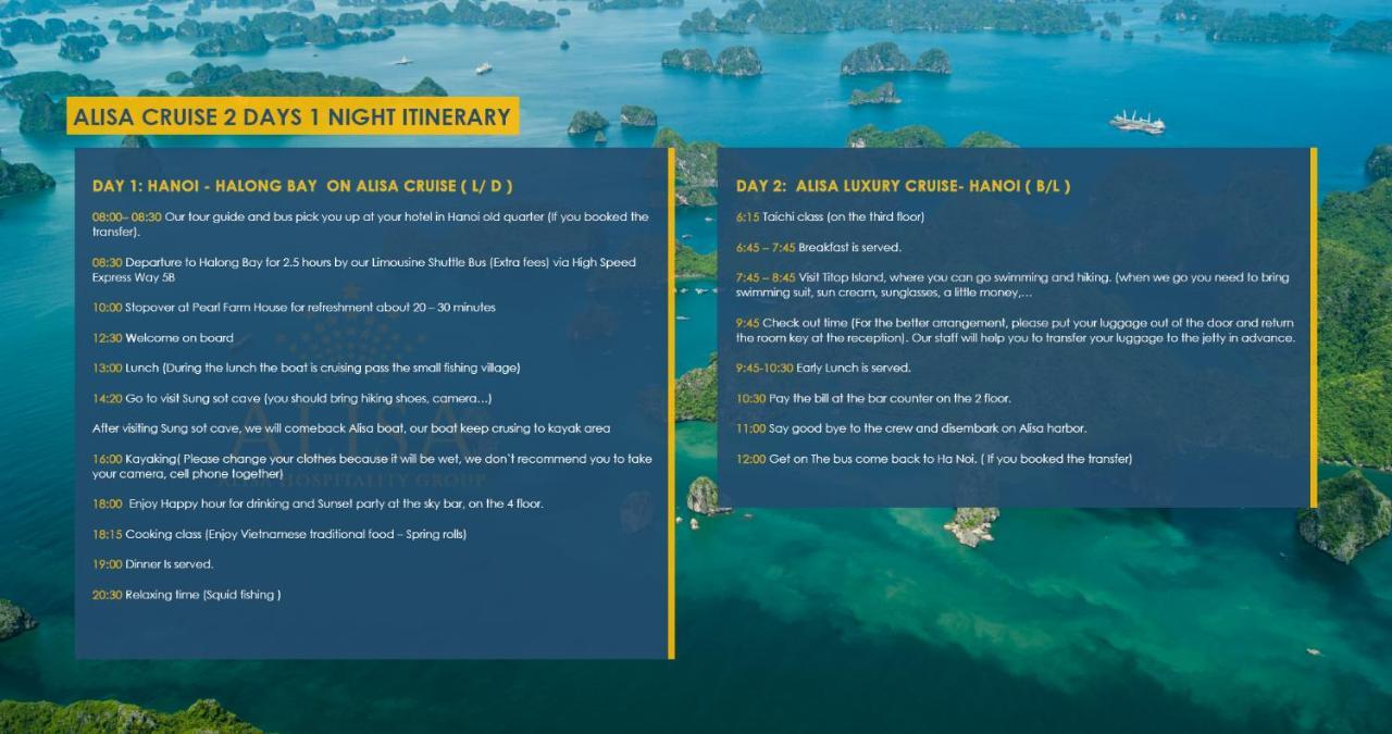 Alisa Premier Cruise Hotell Ha Long Eksteriør bilde