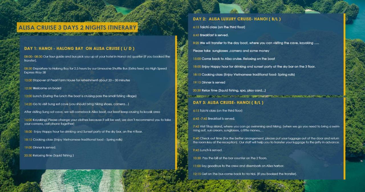 Alisa Premier Cruise Hotell Ha Long Eksteriør bilde
